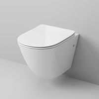 Унитаз подвесной Grossman (560х360х350) безободковый,белый с тонкой крышкой,микролифт,1 место арт-GR-4411S — фото 1, Подвесные унитазы