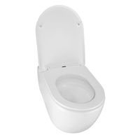 Унитаз подвесной Azario NEMI 530х360х360 безободковый, система слива "скрытое Торнадо", с быстросъемным сиденьем микролифт арт-AZ-1293WH — фото 3, Подвесные унитазы