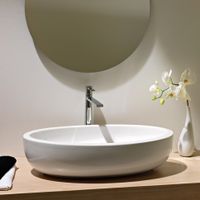 Товар: Раковина Scarabeo PLANET накладная без перелива без отверстий цвет белый арт-8111 - фото 2 Раковина Scarabeo PLANET накладная без перелива без отверстий цвет белый арт-8111 — фото 2, Раковины накладные