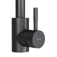 F85B05022 X-Joy S, смеситель для кухни с L-изливом, черный — фото 7, Смесители для кухни