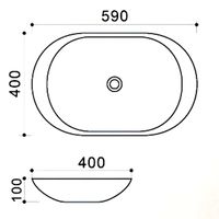 Товар: Раковина Azario 59х40х10, накладная, белая арт-AZ-4542 - фото 2 Раковина Azario 59х40х10, накладная, белая арт-AZ-4542 — фото 2, Раковины накладные