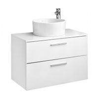 VICTORIA Тумба под раковину VICTORIA 80, 2 ящика, белый гл., ROCA арт-A857470806 — фото 5, Тумбы под раковину