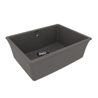 Кухонная мойка Lemark SINARA 540-U подстольного монтажа из кварцгранита, Серый шёлк арт-9910077 — фото 1, Кухонные мойки