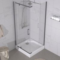 Товар: ДО "Терра-Графит", 90х90, квад. низ. подд. (3 места+сифонD90мм) арт-Щ0000073935 - фото 4 ДО "Терра-Графит", 90х90, квад. низ. подд. (3 места+сифонD90мм) арт-Щ0000073935 — фото 4, Квадратные душевые уголки