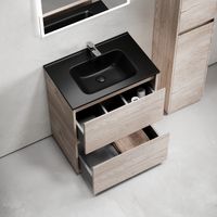 Тумба под раковину SANCOS Libra Floor напольная, 690х450х840, c двумя ящиками оснащенными доводчиками, дуб галифакс натуральный, арт. арт-LB70FEG — фото 11, Тумбы под раковину