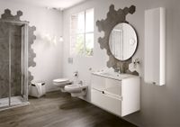 VICTORIA NORD Ice Edition Тумба под раковину VICTORIA 80, белый глянец, ROCA арт-ZRU9302731 — фото 2, Тумбы под раковину