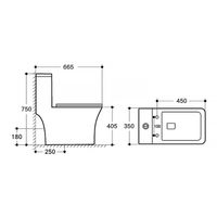 Товар: Унитаз моноблок с функцией биде Azario Lodi 350х665х750 напольный, безободковый, горизонтальный слив, сиденье дюропласт микролифт арт-AZ-8617B - фото 12 Унитаз моноблок с функцией биде Azario Lodi 350х665х750 напольный, безободковый, горизонтальный слив, сиденье дюропласт микролифт арт-AZ-8617B — фото 12, Напольные унитазы