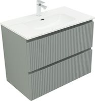 Тумба с раковиной Aquanet Джейн 80 цв.мисти грин (раковина Flat) 00332534 — фото 6, Тумбы с раковиной