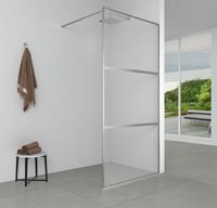 Душевая перегородка Aquanet 100x200 SW-1000CT профиль хром, прозрачное стекло — фото 1, Душевые перегородки