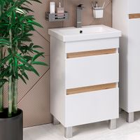 Тумба напольная с умывальником SYDNEY 50 /2ящ/ AQUA DE MARCO 5050WCSYD/1 — фото 1, Тумбы с раковиной