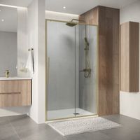 Товар: Дверь в нишу Niagara Nova NG-44-11ASG (110х195) раздвижная,золото сатин,стекло прозрачное,1 место - фото 3 Дверь в нишу Niagara Nova NG-44-11ASG (110х195) раздвижная,золото сатин,стекло прозрачное,1 место — фото 3, Раздвижные душевые двери