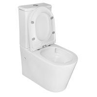 Унитаз-компакт Azario Conto 360х630х820 напольный, безободковый, слив "Торнадо", с быстросъемным сиденьем микролифт арт-AZ-T005BR — фото 2, Напольные унитазы