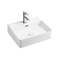 Раковина накладная Azario 500х420х120 прямоугольная, матовый белый арт-AZ-2173-S-MW — фото 7, Раковины накладные