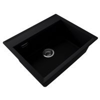 Мойка кухонная Florentina Тоскана 620, цвет черный, арт-17.050.D0620.102 — фото 1, Кухонные мойки