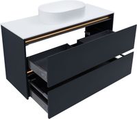 Тумба под раковину Allen Brau Activity 120 1.34015.AM антрацит матовый/олива браш — фото 6, Тумбы под раковину