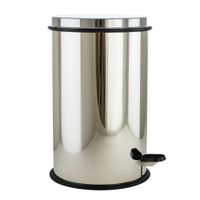 Товар: COMPLEMENTI Ведро мусорное 11л, D26, H40 cm, хром 21949 - фото 2 COMPLEMENTI Ведро мусорное 11л, D26, H40 cm, хром 21949 — фото 2, Мусорные ведра