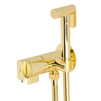 FORTIS Гигиен. душ.набор, см-ль мон..встр., термостат с держ./лейка/шланг латунь, золото 31558 — фото 2, Гигиенические души