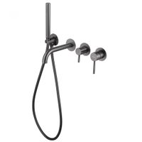 Смеситель ABBER Wasser Kreis AF8130NG для ванны скрытого монтажа, никель — фото 2, Смеситель для ванны