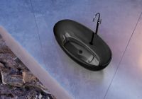 Прозрачная ванна ABBER Kristall AT9703Onyx черная — фото 5, Ванны из полиэфирной смолы