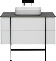 Тумба под раковину Allen Brau Reality 100 1.32007.WM подвесная Белая матовая — фото 55, Тумбы под раковину