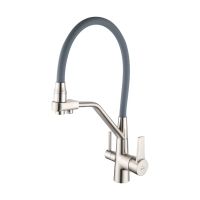 Смеситель для кухни Rose R558L, сатин — фото 1, Смесители для кухни