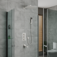 Душевая система встраиваемая с термостатом D&K Bayern.Liszt , белый арт-DA2515608A04 — фото 2, Встраиваемые душевые комплекты