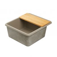 Мойка для кухни Беллис 57 570x510x250 мм, прямоуг., серый шелк 1A724932BS250 — фото 4, Кухонные мойки