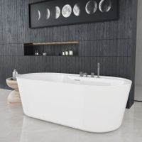 Ванна AQUAme акриловая отдельностоящая арт-AQM3505GW-R — фото 4, Акриловые ванны