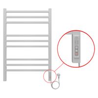 Товар: Полотенцесушитель электрический AZARIO ANCONA 500/800 квадрат, 9 секций, диммер справа, белый арт-AZ71858W - фото 3 Полотенцесушитель электрический AZARIO ANCONA 500/800 квадрат, 9 секций, диммер справа, белый арт-AZ71858W — фото 3, Электрические полотенцесушители