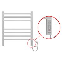 Полотенцесушитель электрический AZARIO ANCONA 500/600 квадрат, 7 секций, диммер справа, белый арт-AZ71856W — фото 3, Электрические полотенцесушители