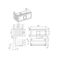 Тумба под раковину подвесная La Fenice Cubo FNC-01-CUB-G-100, серо-зеленая — фото 2, Тумбы под раковину