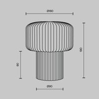 Настольный светильник Maytoni MOD404TL-01BG — фото 9, Настольные лампы