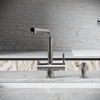 Товар: Смеситель для кухни SANCOS Spin с поворотным и вытяжным изливом, c краном для фильтрованной воды, цвет хром, арт. арт-SC4015CH - фото 4 Смеситель для кухни SANCOS Spin с поворотным и вытяжным изливом, c краном для фильтрованной воды, цвет хром, арт. арт-SC4015CH — фото 4, Смесители для кухни