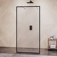 Товар: Душевая перегородка RGW WA-017B 100x200, профиль черный, стекло прозрачное 8 мм, арт-35101710-84 - фото 2 Душевая перегородка RGW WA-017B 100x200, профиль черный, стекло прозрачное 8 мм, арт-35101710-84 — фото 2, Душевые перегородки