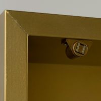 BELLA Витрина подвесная, стекл.дверь DX L58,5xh99xP25 см, стекло матвое с декором, бронза 21256 — фото 5, Шкафы для ванной