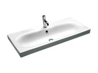 Товар: Раковина HATRIA DAYTIME Y0YR01 подвесная или на тумбу с одним отверстием с переливом цвет белый - фото 1 Раковина HATRIA DAYTIME Y0YR01 подвесная или на тумбу с одним отверстием с переливом цвет белый — фото 1, Раковины подвесные