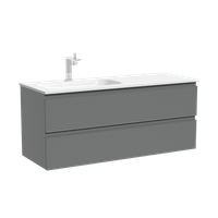 Товар: Тумба подвесная SANCOS Folk левая 1195х445х500, c двумя ящиками оснащенными доводчиками, Ergraut soft, арт.FL120LES - фото 5 Тумба подвесная SANCOS Folk левая 1195х445х500, c двумя ящиками оснащенными доводчиками, Ergraut soft, арт.FL120LES — фото 5, Тумбы под раковину