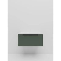 Тумба под раковину подвесная La Fenice SIMPLA , серо-зелёная арт-FNC-01-SIM-G-80 — фото 3, Тумбы под раковину