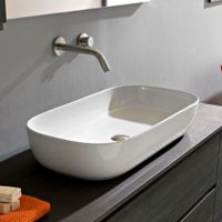 Раковина Scarabeo GLAM накладная без перелива без отверстий цвет белый арт-1803 — фото 3, Раковины накладные