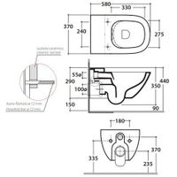 Унитаз GLOBO STOCKHOLM подвесной безободковый цвет белый арт-LAS04BI — фото 3, Подвесные унитазы