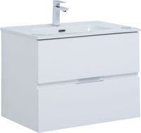 Тумба с раковиной Aquanet Алвита new 70 2 ящ. цв.белый матовый арт-00306154 — фото 1, Тумбы с раковиной