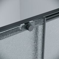 Душевое ограждение Grossman Style 100.K33.05.120.21.02-200.K33.05.100.21.02 (120х100х195) раздвижная(левая),черный матовый,стекло шиншилла,2 места арт-120.K33.05.1210.21.02 — фото 7, Прямоугольные душевые уголки