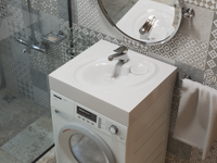 Раковина на стиральную машину Perla 55 арт-4650002680920 — фото 7, Раковины на стиральную машину