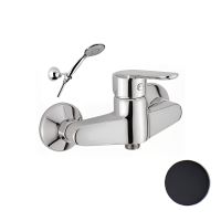 Смеситель для душа Webert Sax Evolution , черный арт-SE870101560 — фото 1, Смесители для душа с лейкой