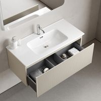 Товар: Тумба подвесная SANCOS Snob R 1.0 995х445х406, c одним ящиком оснащенным доводчиками, Beige Soft , арт.SNR1.0100CE - фото 4 Тумба подвесная SANCOS Snob R 1.0 995х445х406, c одним ящиком оснащенным доводчиками, Beige Soft , арт.SNR1.0100CE — фото 4, Тумбы под раковину