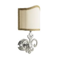 MIRELLA Светильник настенный, H37хL21хP13 cm, ткань/хром 17257 — фото 1, Светильники в ванную