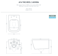 Унитаз Artceram A16 подвесной безободковый saniglaze турбо смыв the.reel цвет белый арт-ASV006 05 00 — фото 6, Подвесные унитазы