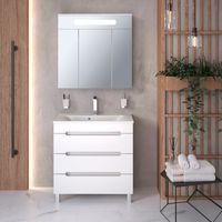 Тумба напольная с умывальником OLIVIA 80 /3 ящ/ AQUA DE MARCO 5080COLI/F/3 — фото 9, Тумбы с раковиной