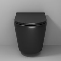 Товар: Унитаз подвесной Grossman Fly (520х360х350) безободковый,черный матовый с тонкой крышкой,микролифт,1 место арт-GR-4478BMS - фото 2 Унитаз подвесной Grossman Fly (520х360х350) безободковый,черный матовый с тонкой крышкой,микролифт,1 место арт-GR-4478BMS — фото 2, Подвесные унитазы