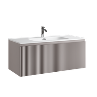 Тумба подвесная SANCOS Snob R 1.0 995х445х406, c одним ящиком оснащенным доводчиками, Doha Soft , арт. арт-SNR1.0100SM — фото 7, Тумбы под раковину